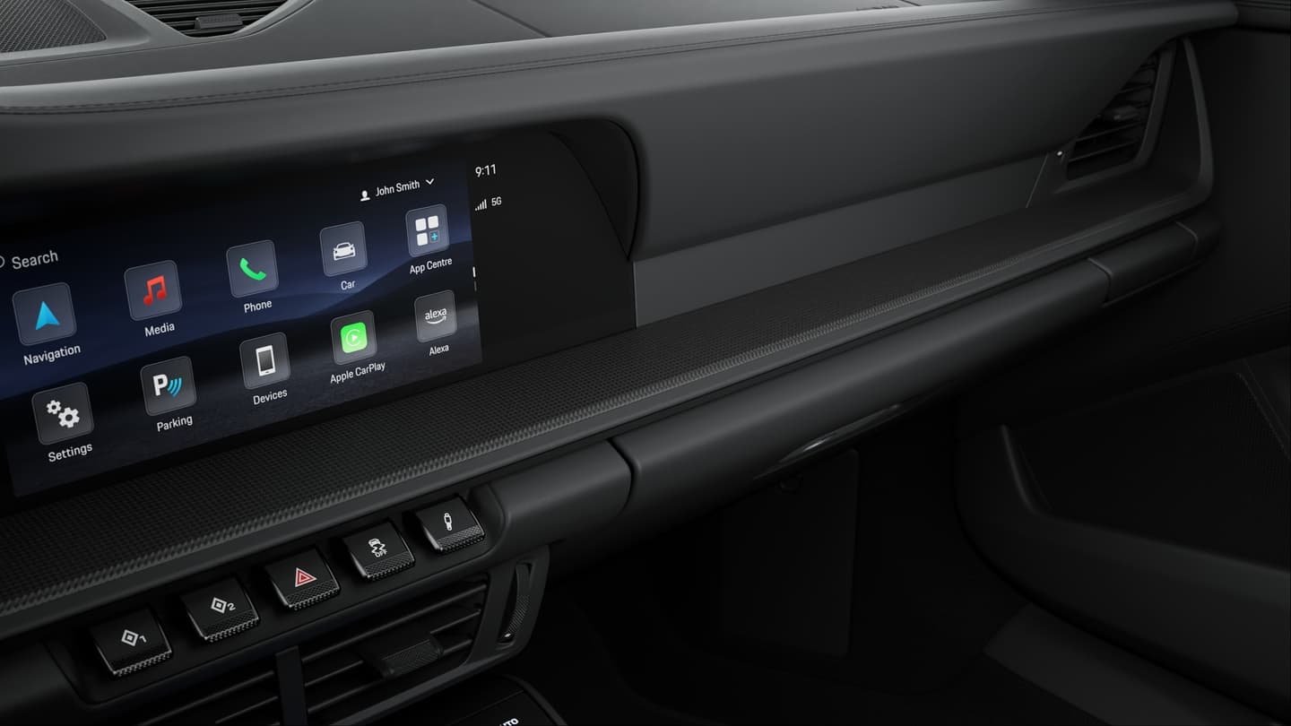 Interieur-Paket Carbon matt mit Akzent in Schwarz