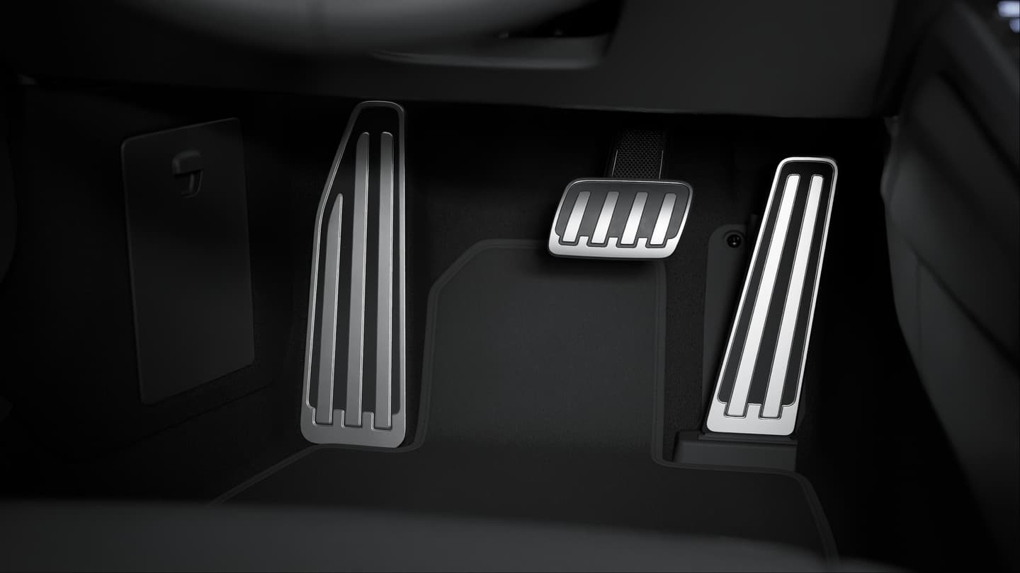 Pedalerie und Fußstütze Aluminium