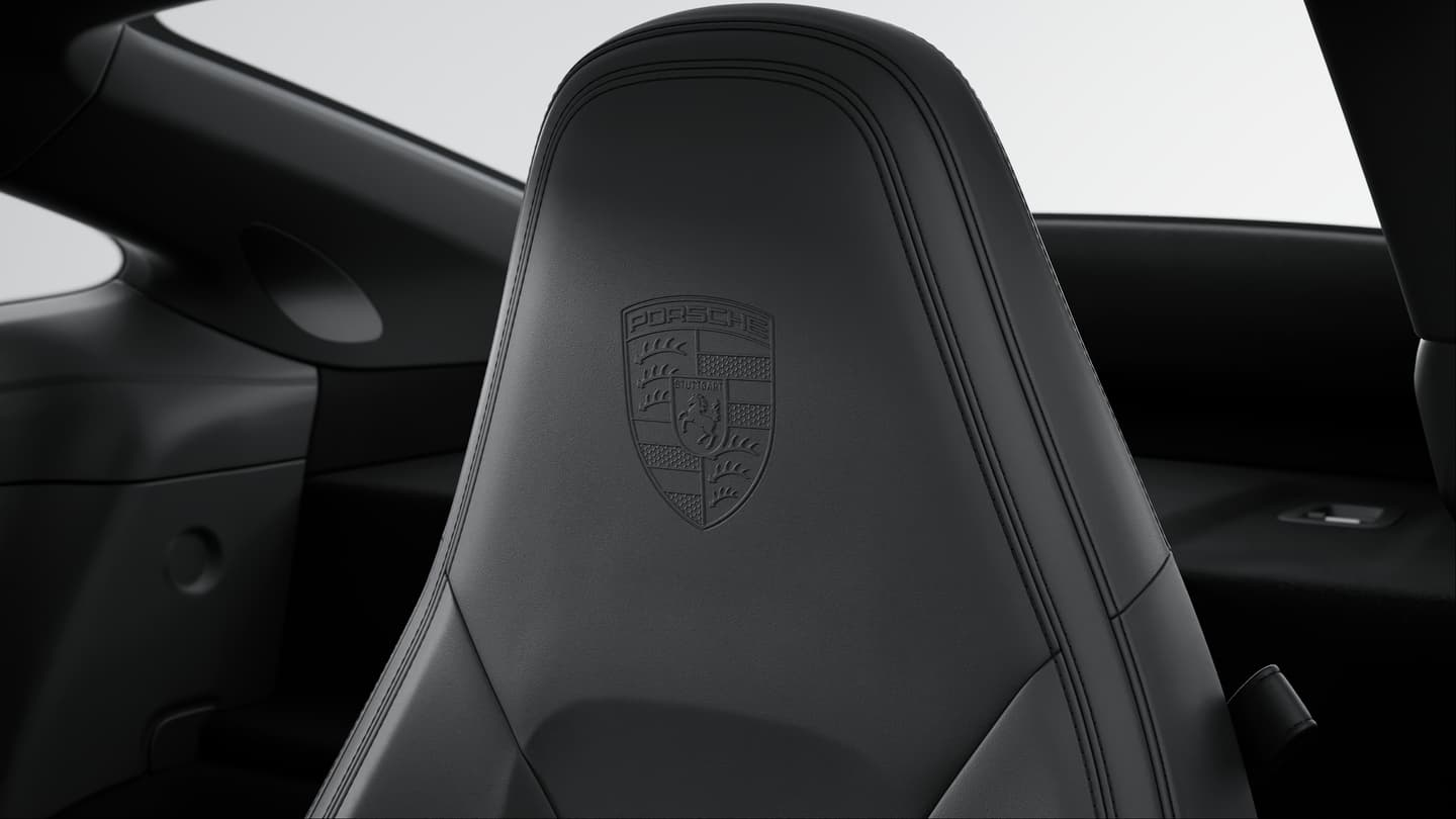 Porsche Wappen auf Kopfstützen