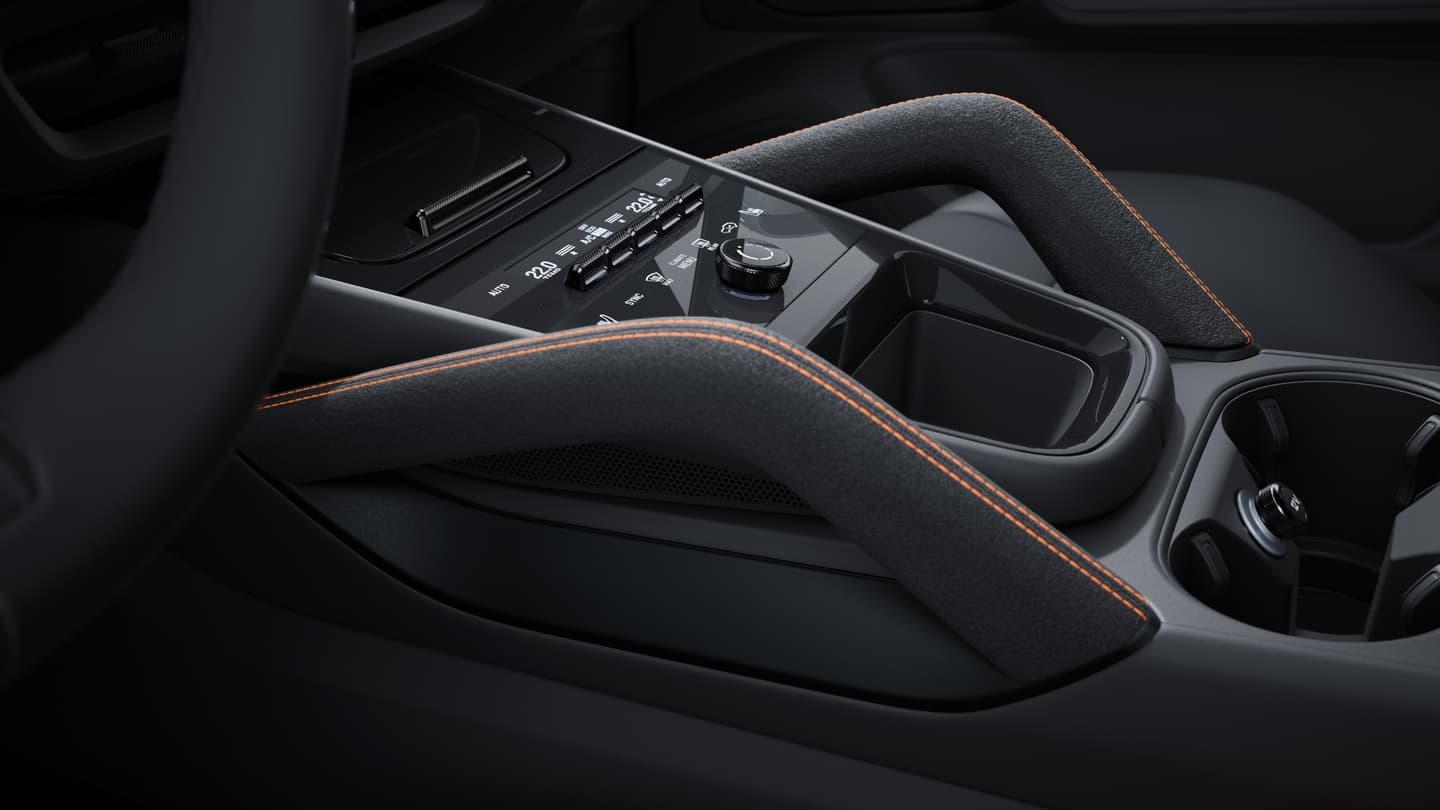 Interieur-Zusatzpaket Haltegriffe Race-Tex mit farbigen Ziernähten
