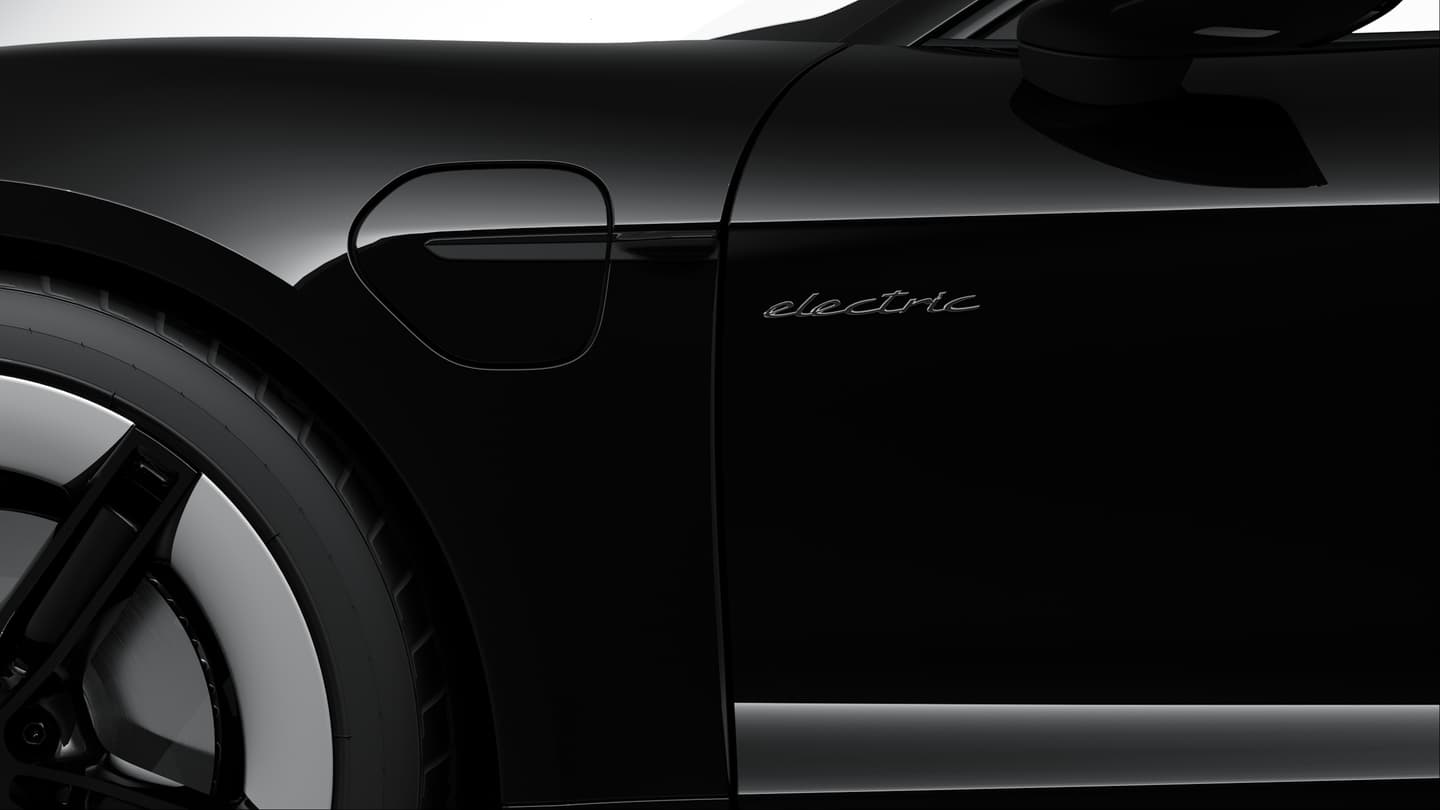 Seitlicher Schriftzug "electric"